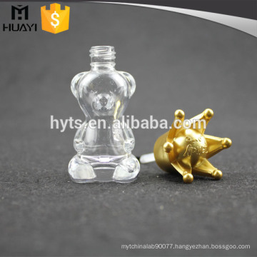 wholesale custom made glass mini clear nail polish bottle